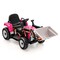 Kids Ride-On Excavator with Manual and Remote Control, LED Lights